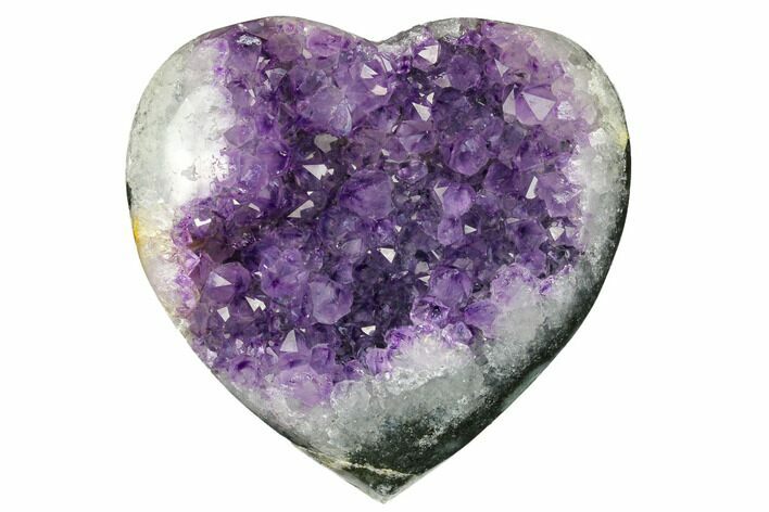 Purple Amethyst Heart - Uruguay #172032